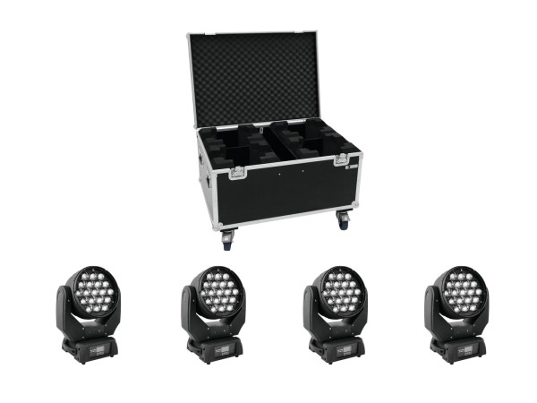 EUROLITE Set 4x LED TMH-X5 + Case