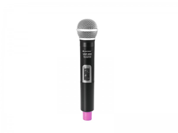 OMNITRONIC UHF-100 Handmikrofon 823.5MHz (pink)