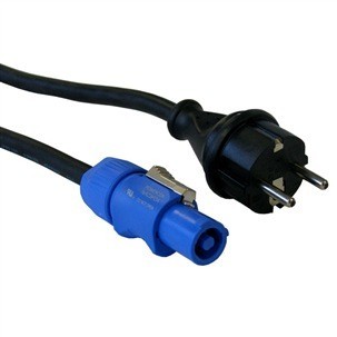 Schuko to Neutrik Powercon-cable 1,5m