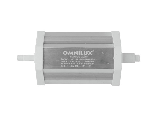 OMNILUX LED R7S 230V 8W 6400K SMD5050 dimmbar